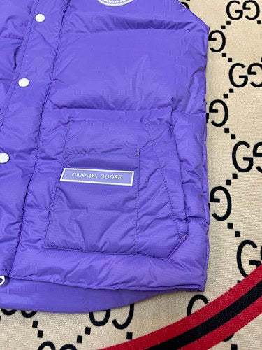 Canada Goose Purple Stand-Collar Quilted Puffer Vest