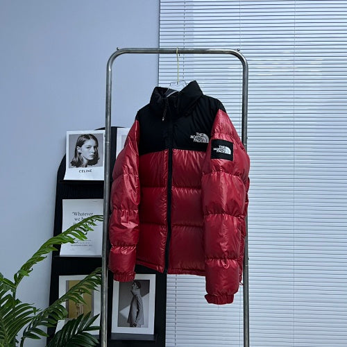 The North Face Colorblock Stand-Collar Puffer Jacket