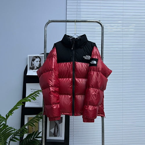 The North Face Colorblock Stand-Collar Puffer Jacket