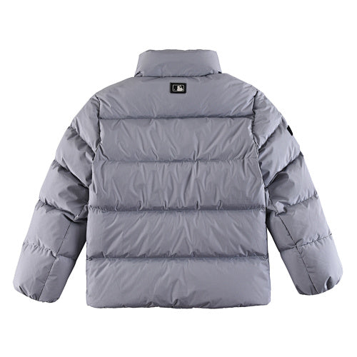 MLB New York Yankees Grey Stand-Collar Puffer Jacket