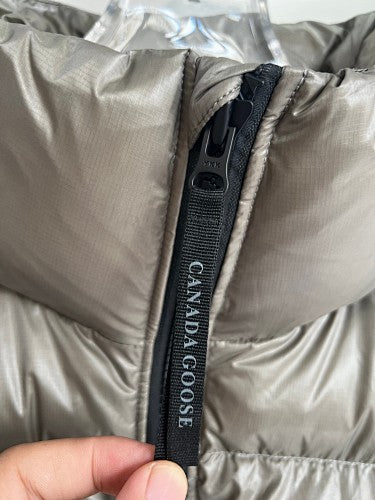 Canada Goose Metallic Taupe Stand-Collar Puffer Vest