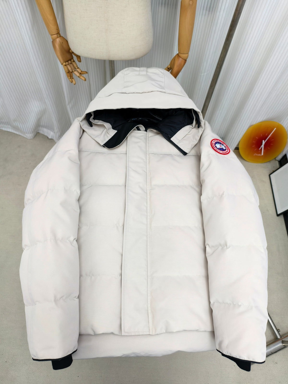 Canada Goose Hooded Quilted Puffer Jacket with Covered Zip