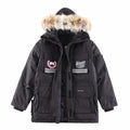Canada Goose Black Hooded Utility Parka with Multiple Pockets