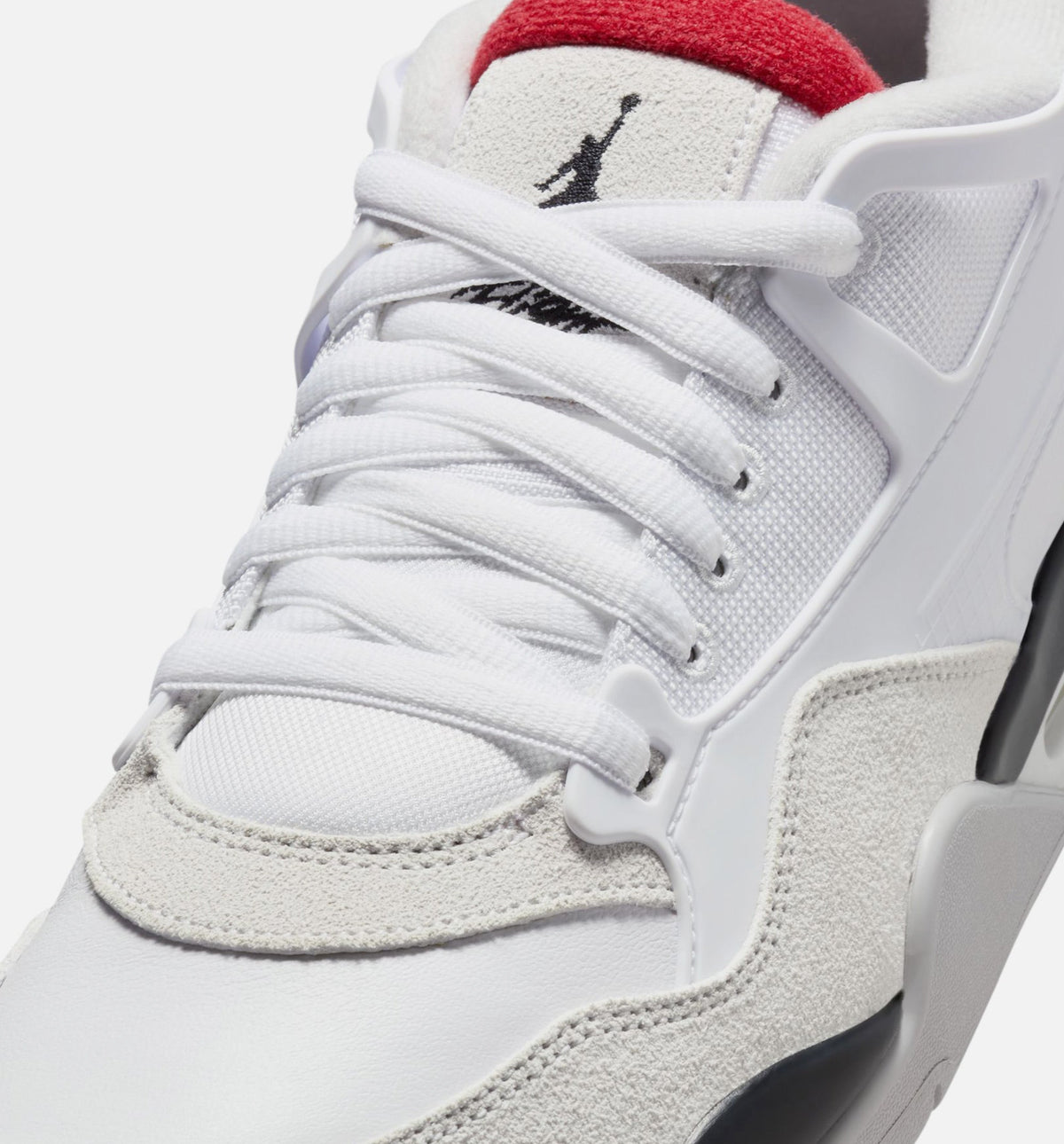 Air Jordan 4 RM Men's Lifestyle Shoes - White / Black / Neutral Grey / Varsity Red