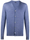 Fedeli V-neck ribbed knit cardigan