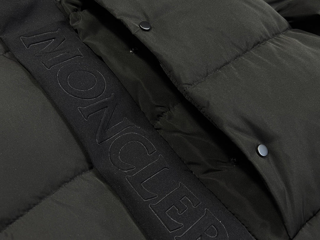 Moncler Black Hooded Quilted Puffer Jacket