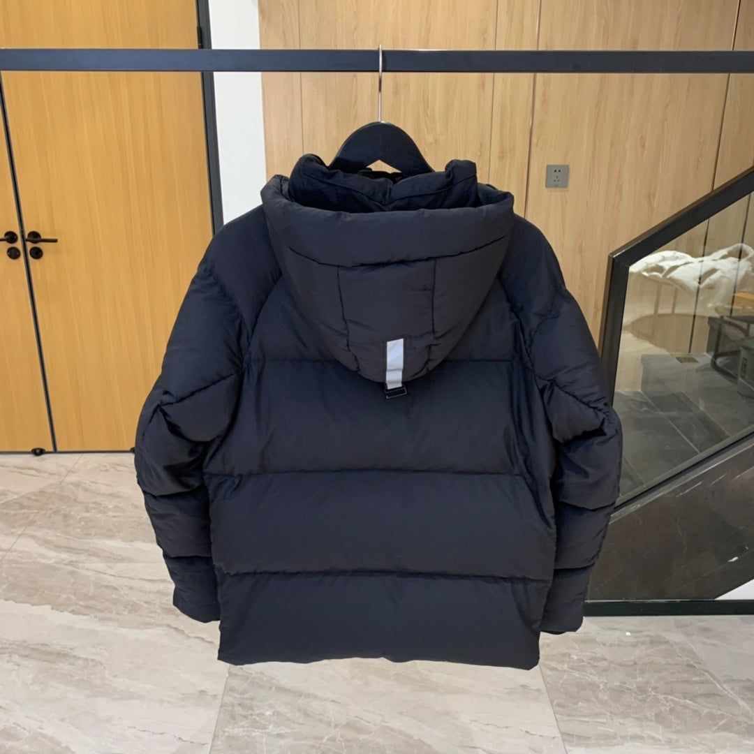Canada Goose Black Hooded Quilted Puffer Jacket