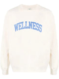 Sporty & Rich Wellness-appliquÃ© cotton sweatshirt