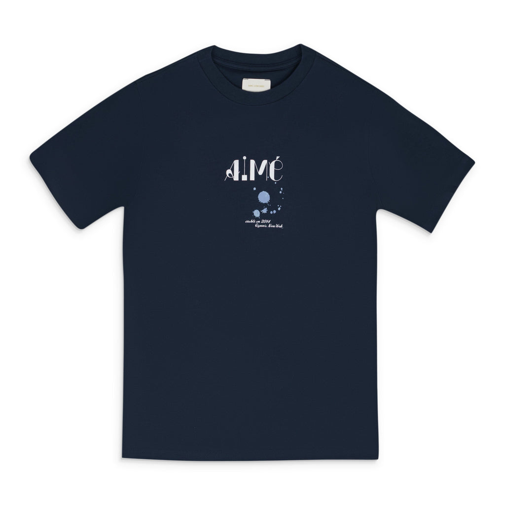 Navy Blazer SS Ink Logo T-Shirt
