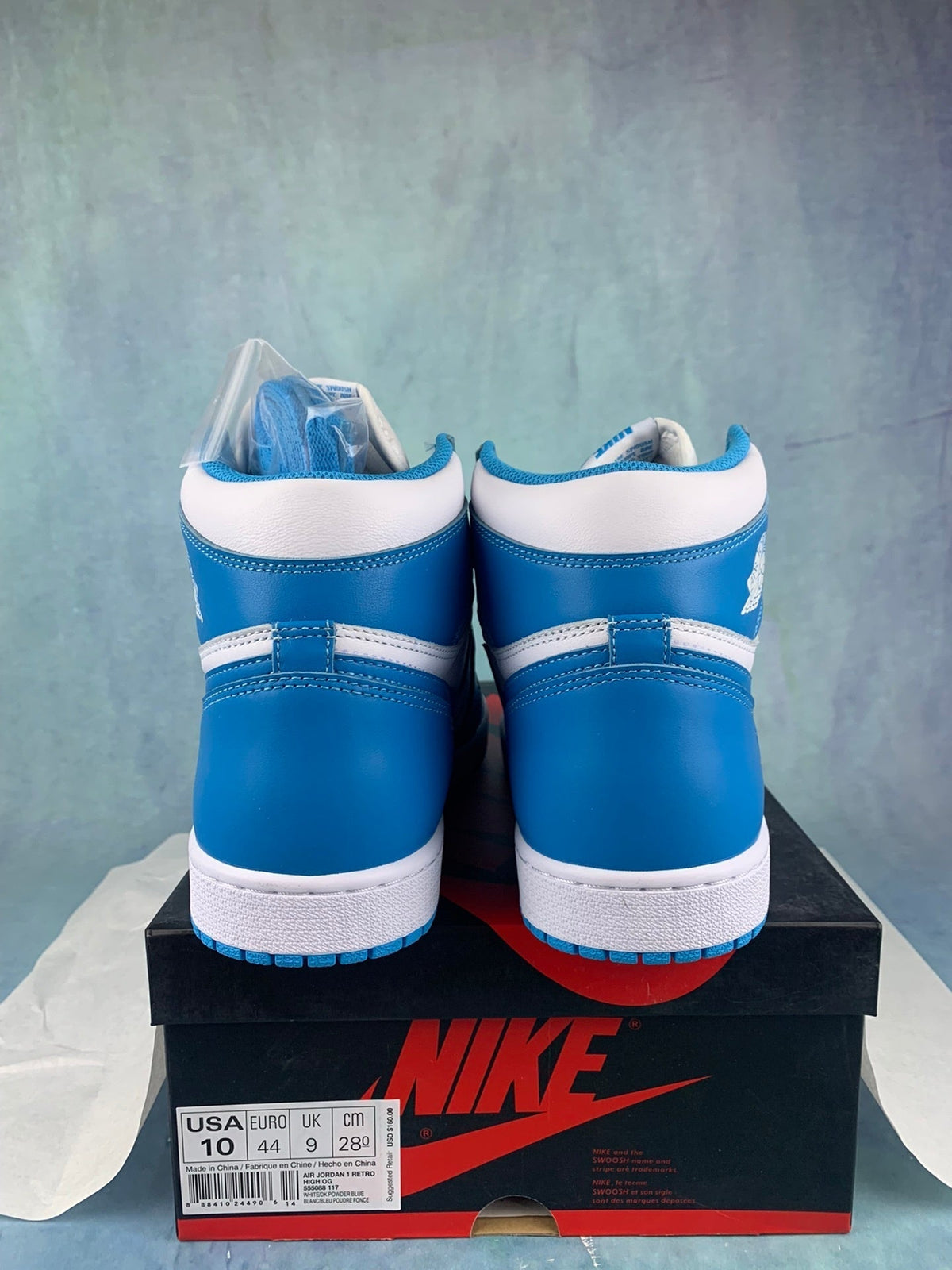 Air Jordan 1 High UNC Blue Unisex Sneakers