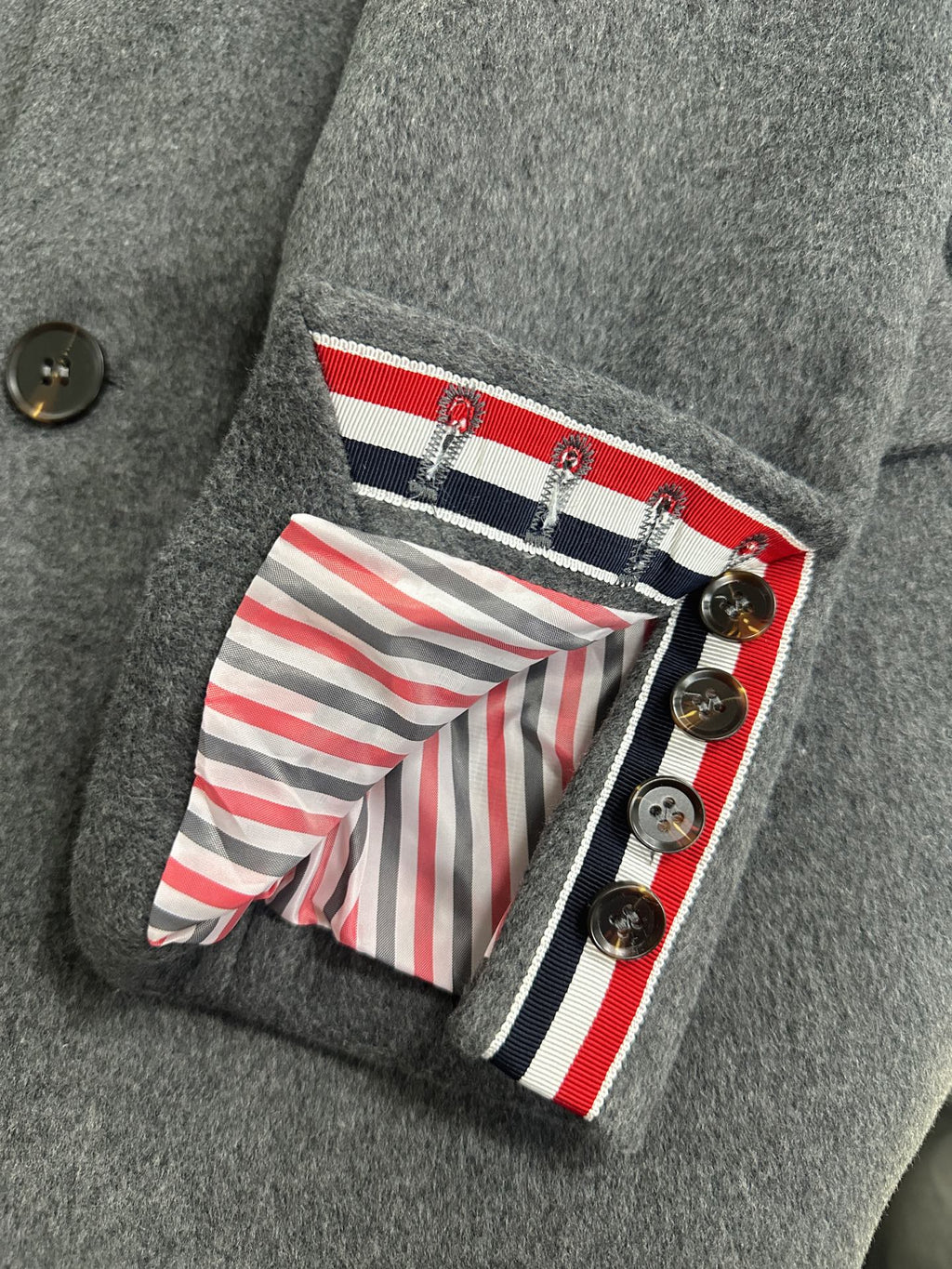 Unisex long wool coat | Thom Browne