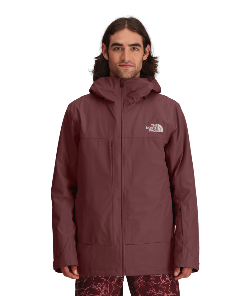 The North Face Burgundy Hooded Zip-Up Jacket