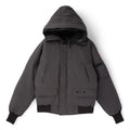 Canada Goose Charcoal Grey Hooded Bomber Jacket with Utility Pockets