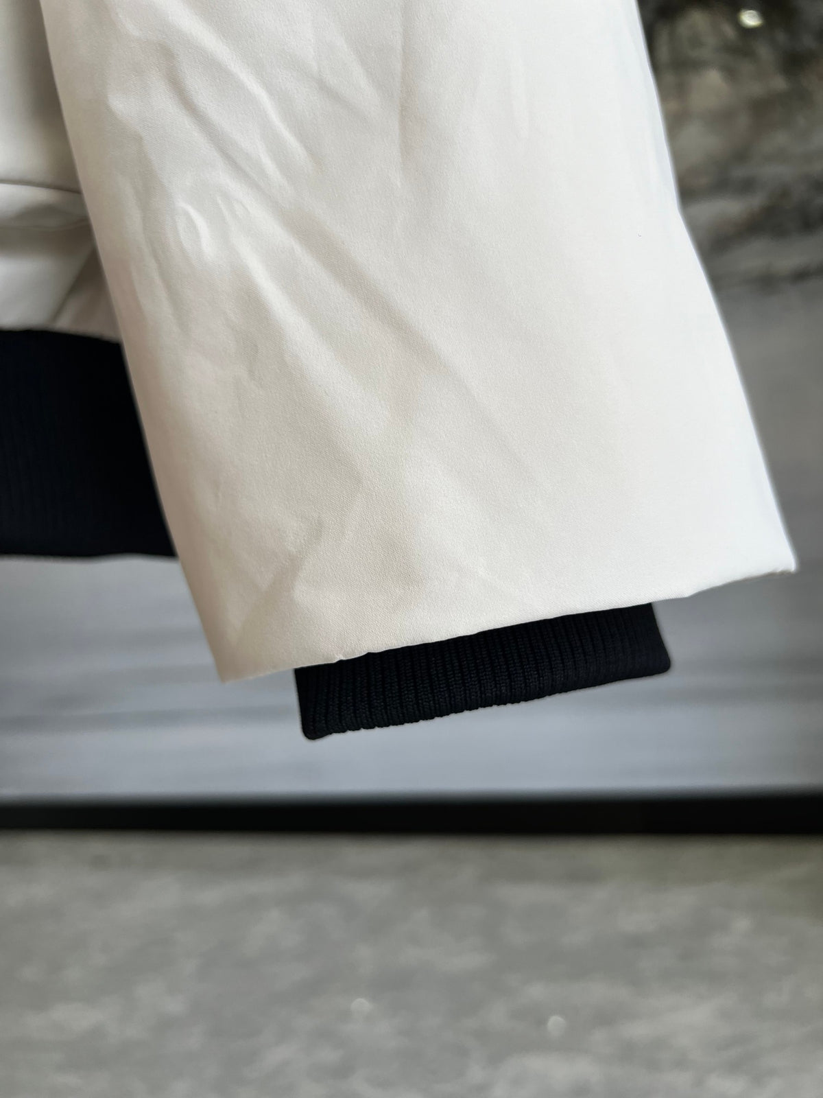 MLB Boston Red Sox Ivory Hooded Bomber Jacket with Plush Trim