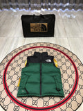 The North Face Forest Green & Black Colorblock Puffer Vest