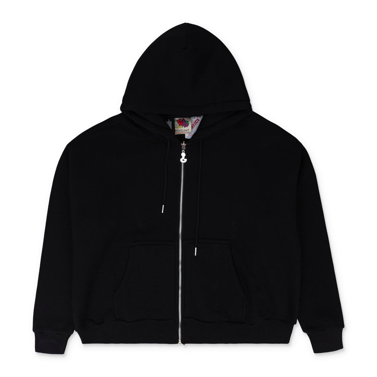 MULTI TAG BLACK HOODIE