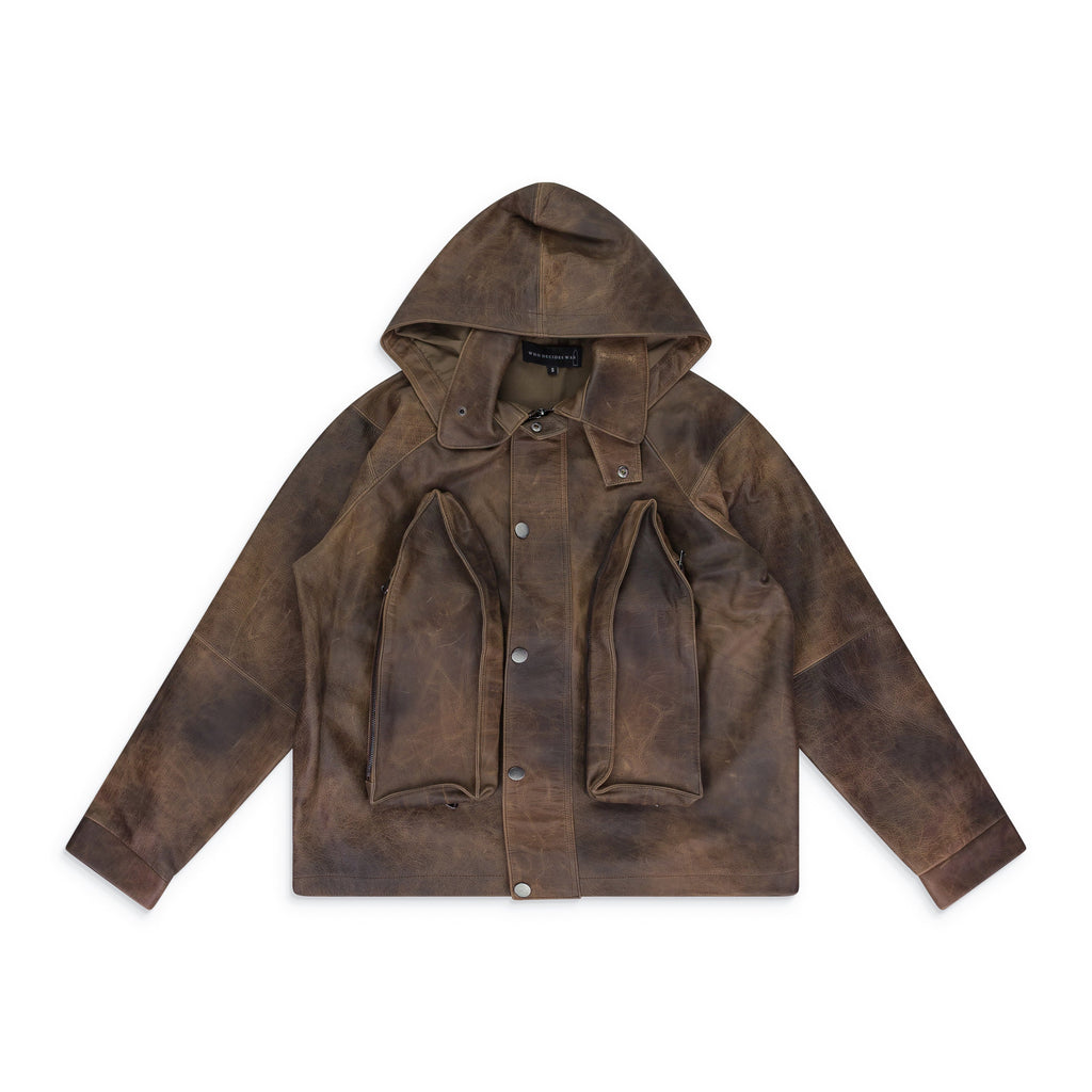 GREEN CLASSIC LEATHER JACKET