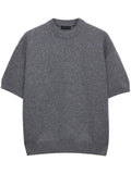 Prada short-sleeved re-cashmere sweater