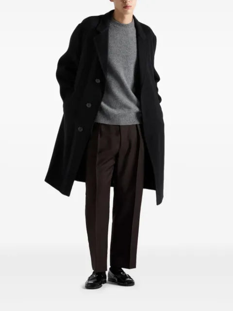 Prada short-sleeved re-cashmere sweater