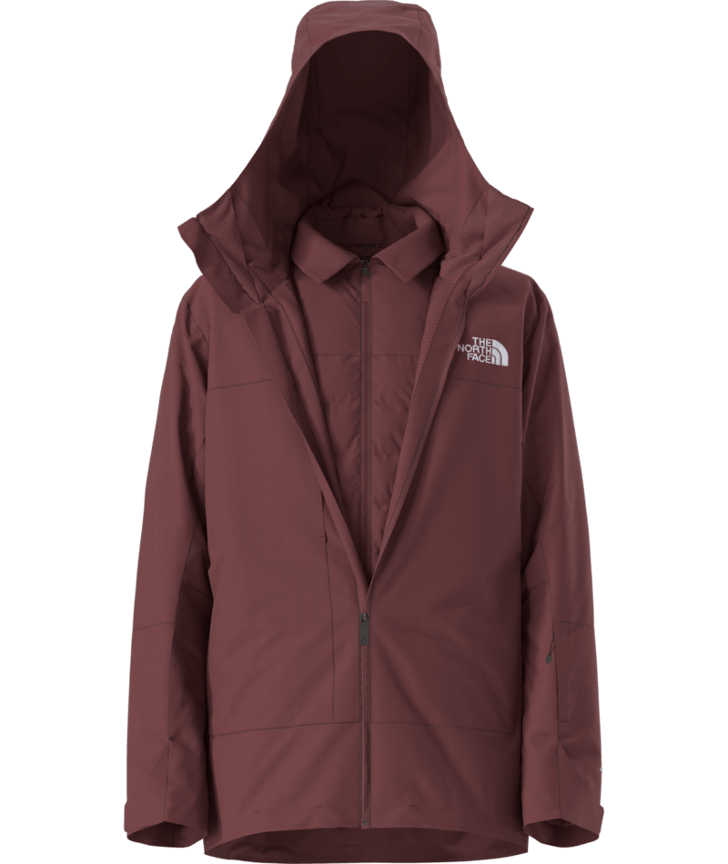 The North Face Burgundy Hooded Zip-Up Jacket