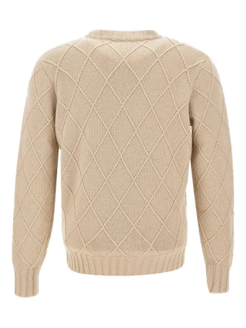 Filippo De Laurentiis diamond-weave crew-neck sweater
