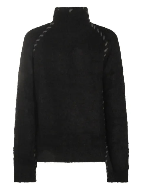 Thom Krom high-neck twisted-detail sweater