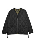 Taion V-neck quilted jacket