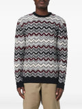 Missoni sweater with geometric zigzag pattern