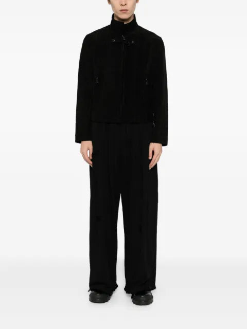TEAM WANG design corduroy raw-edge jacket