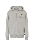 Philipp Plein logo-embroidered zip-up hoodie