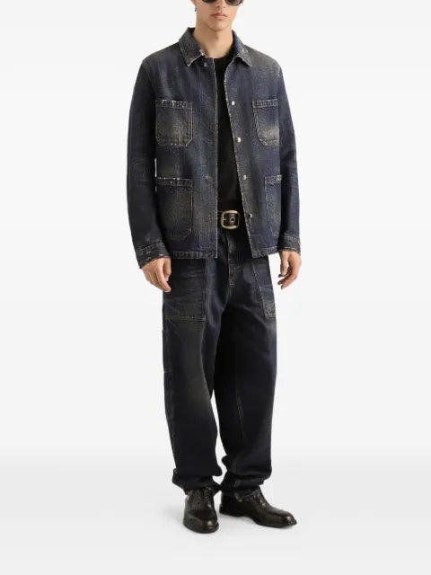 Dolce & Gabbana pocket distressed-effect denim jacket