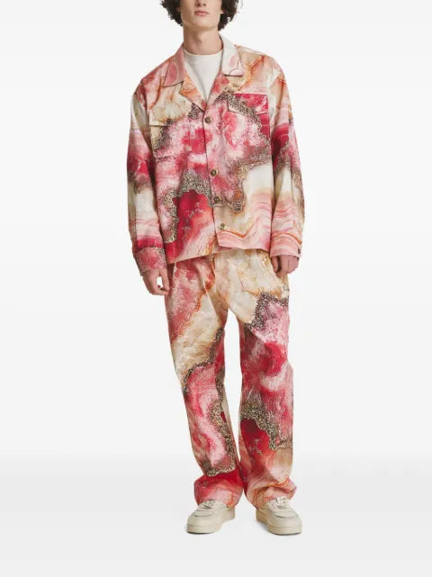 IRINA VOINEA Rose Crystal overshirt