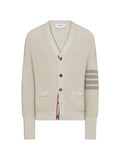 Thom Browne garment dyed 4-Bar cardigan