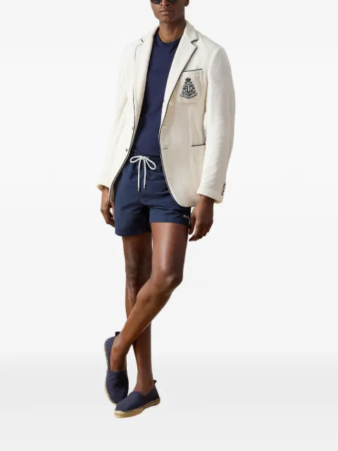 Ralph Lauren Purple Label embroidered terry blazer