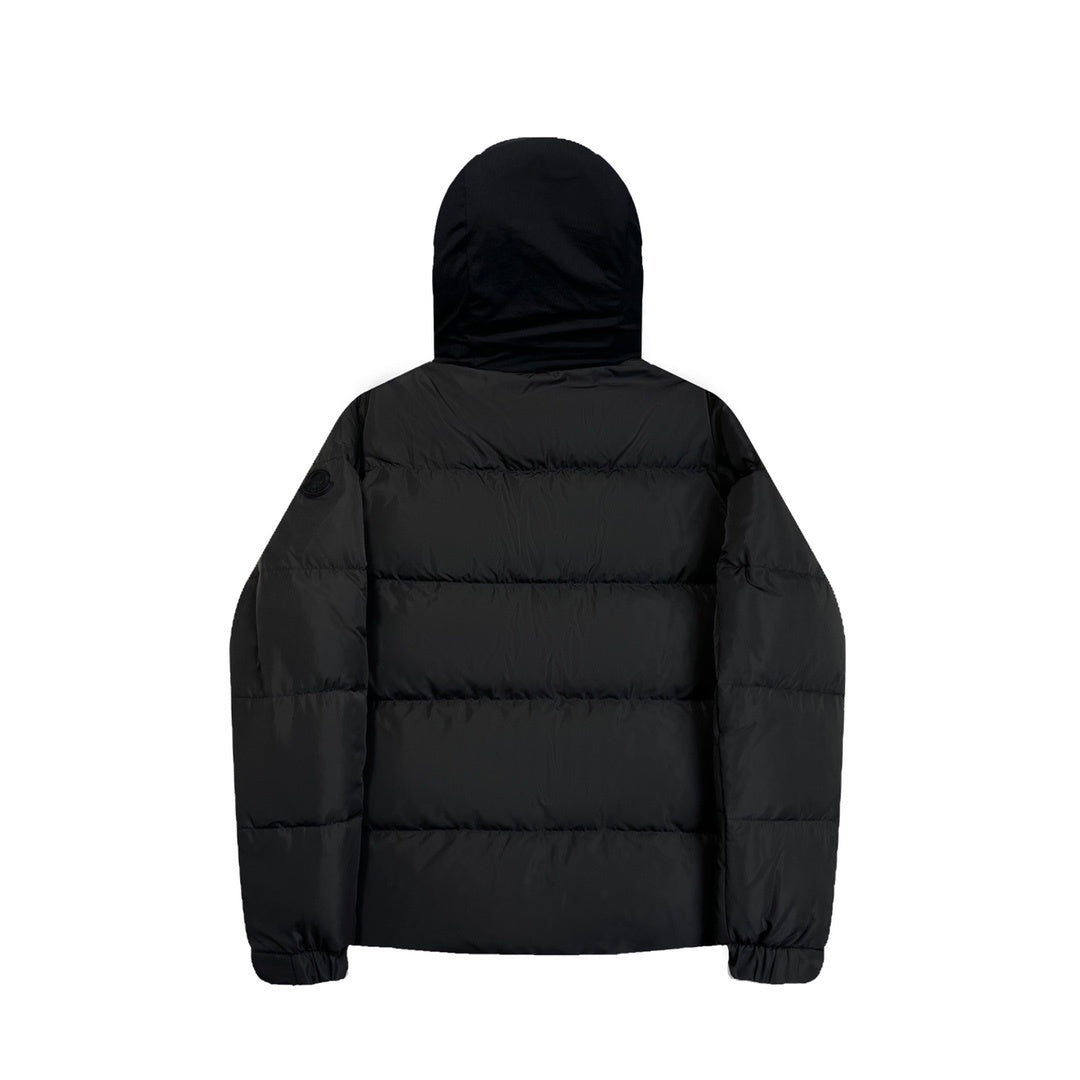 Moncler Black Hooded Quilted Puffer Jacket