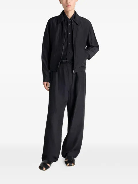 LEMAIRE short blouson in linen viscose