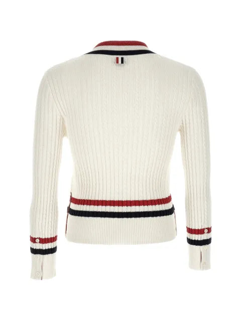 Thom Browne V-neck cotton sweater