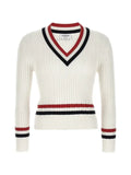 Thom Browne V-neck cotton sweater