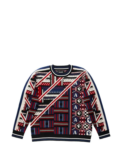 Ahluwalia Quadri knit sweater
