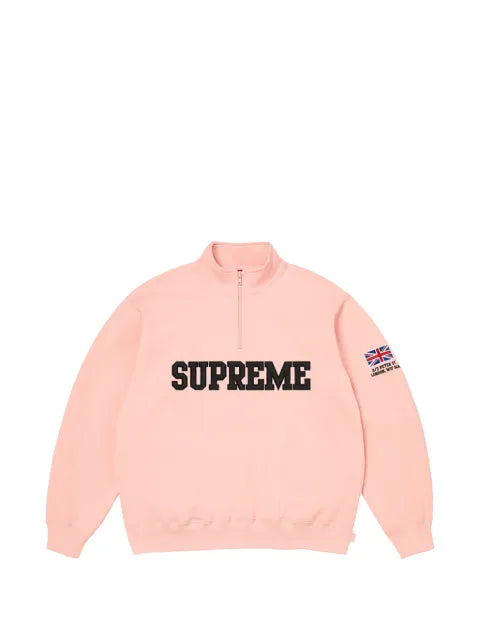 Supreme flag-detail half-zip sweatshirt