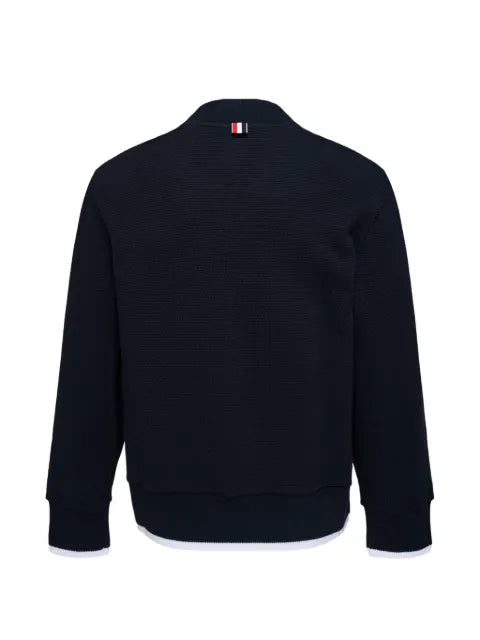 Thom Browne V-neck chunky-trim cardigan
