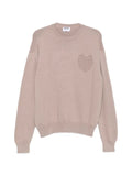 Moschino heart-knit sweater