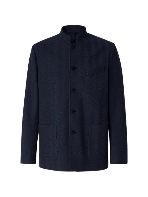 Missoni tone-on-tone Chevron cotton and viscose jacket