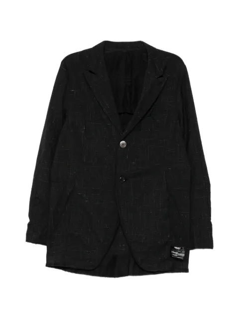 Undercover slub-texture notched-lapels blazer