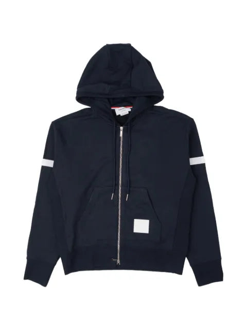 Thom Browne loopback-jersey armband hoodie