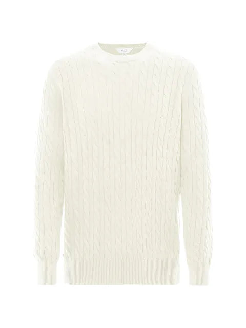 Malo cable-knit crew-neck sweatshirt