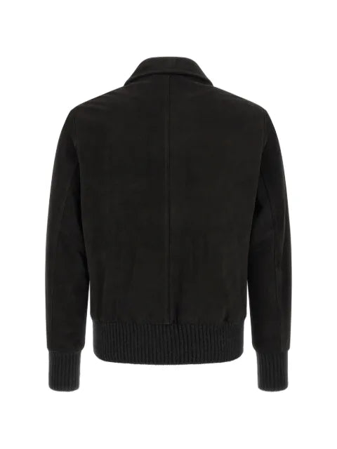 Giorgio Brato suede-finish zip-up jacket