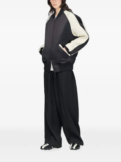 Y-3 liquid logo satin souvenir jacket