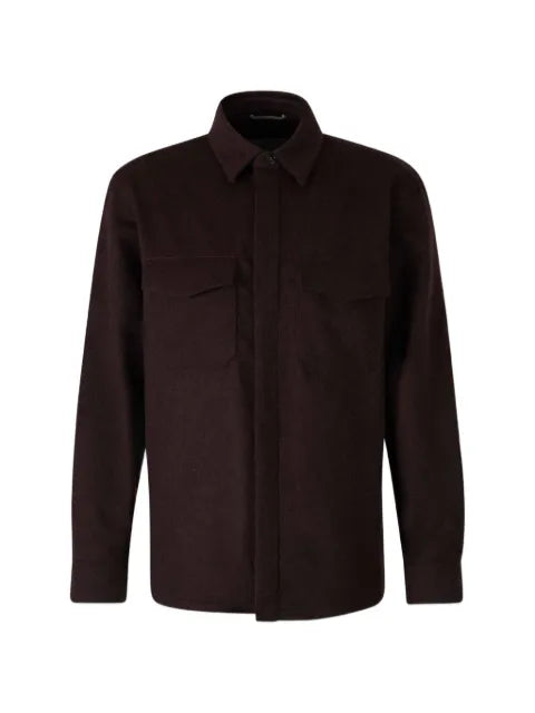 Canali button-up shirt jacket