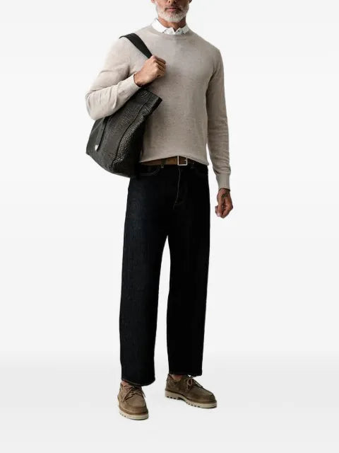 Hackett London logo-embroidered sweater